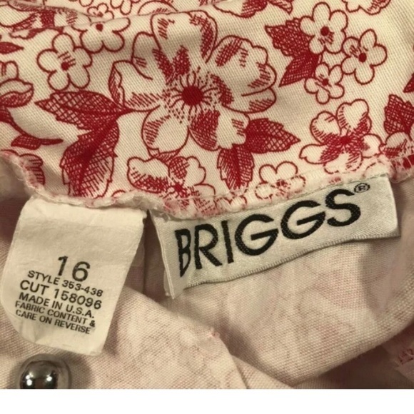 Floral Print Size 16 Straight Skirt White Red 22" - Picture 2 of 7